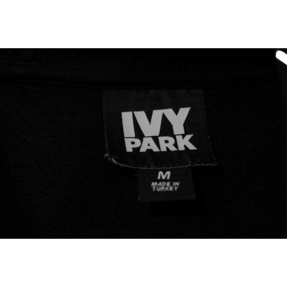 Ivy Park Womens Oversized Broken Logo Hoodie Size Medium White Black Cotton - Picture 5 of 7